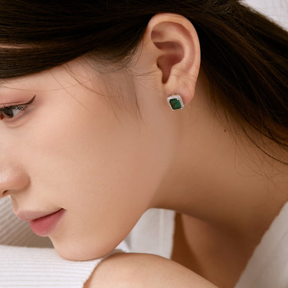 [ROYAL]Luxurious Dainty Emerald Cut Banquet Earrings