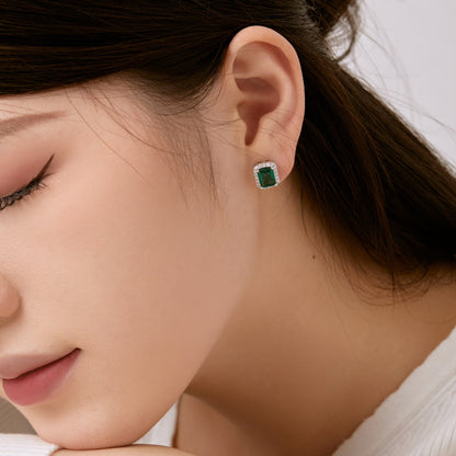 [ROYAL]Luxurious Dainty Emerald Cut Banquet Earrings