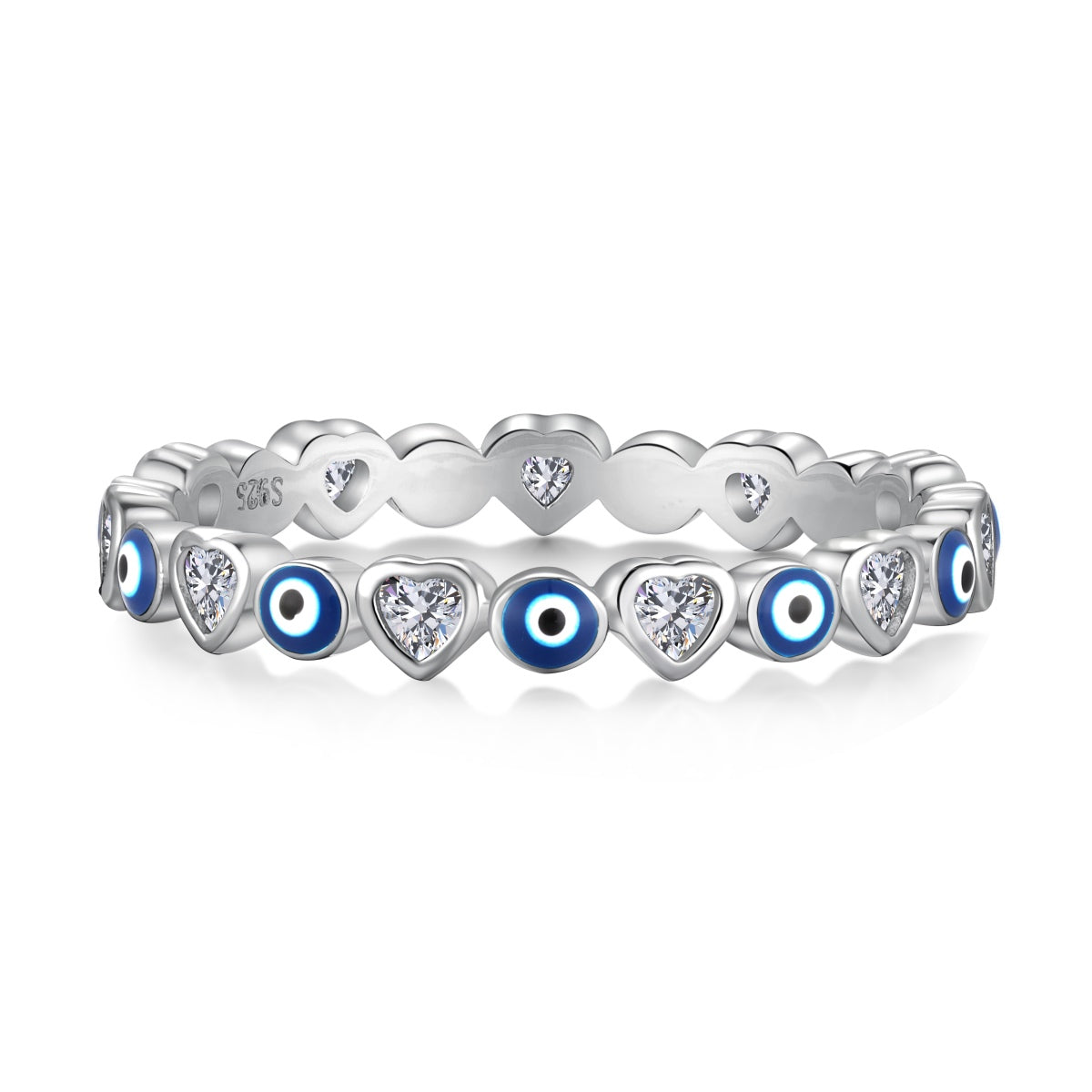 [Royal Jewellery]Radiant Colorful Round Shape Daily Ring