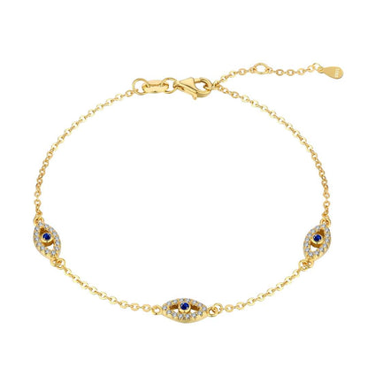 [Royal Jewellery]Evil Eye Shape Pendent Necklace