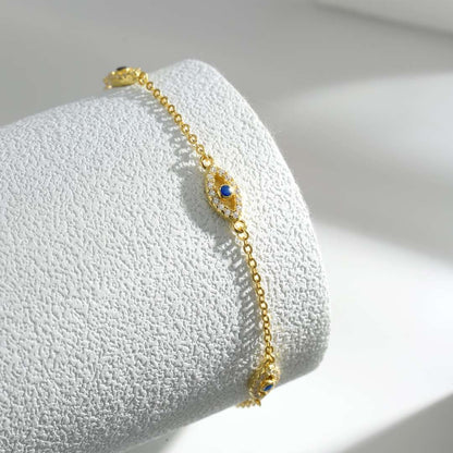 [Royal Jewellery]Evil Eye Shape Pendent Necklace