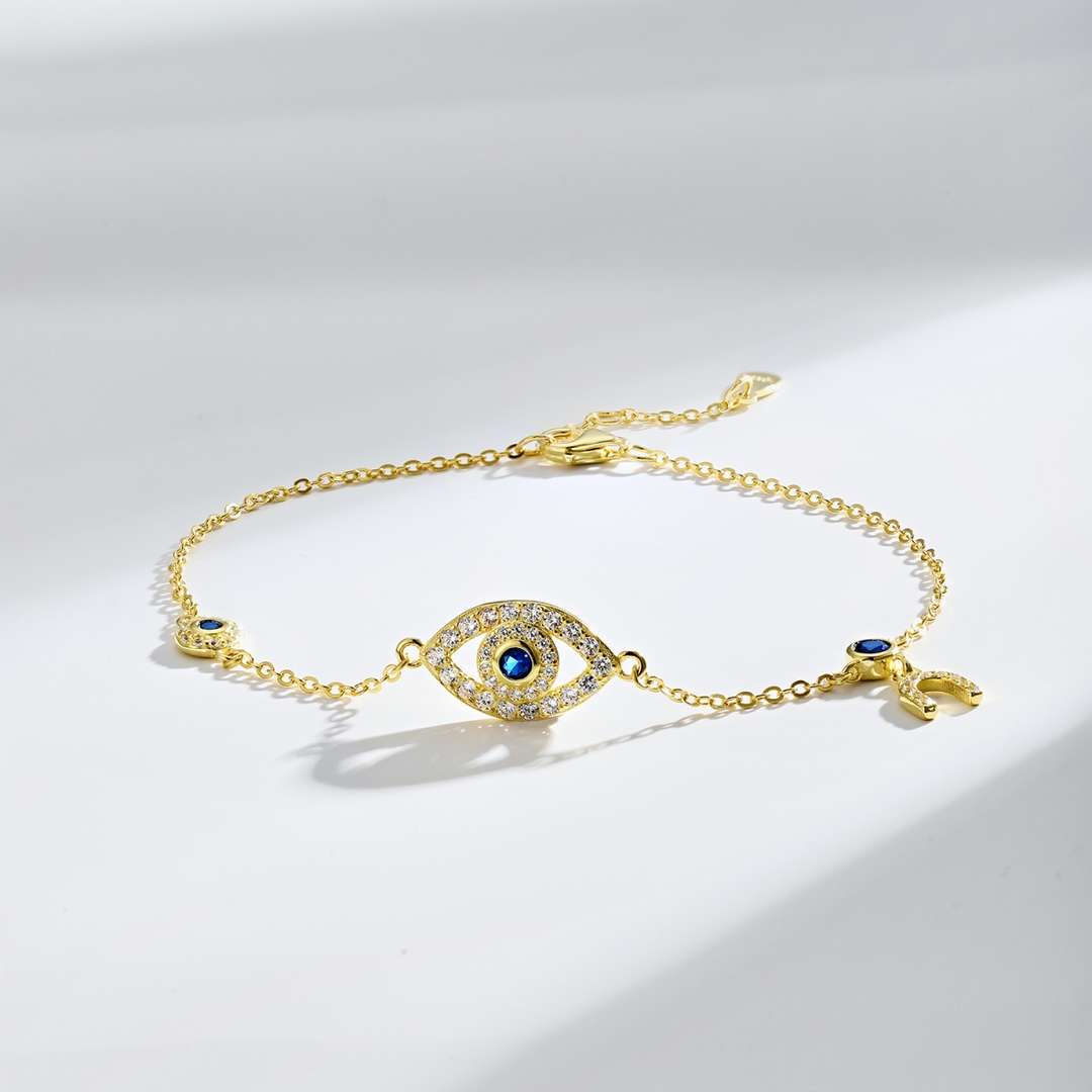 [Royal Jewellery]Dainty Eye Shape Necklace