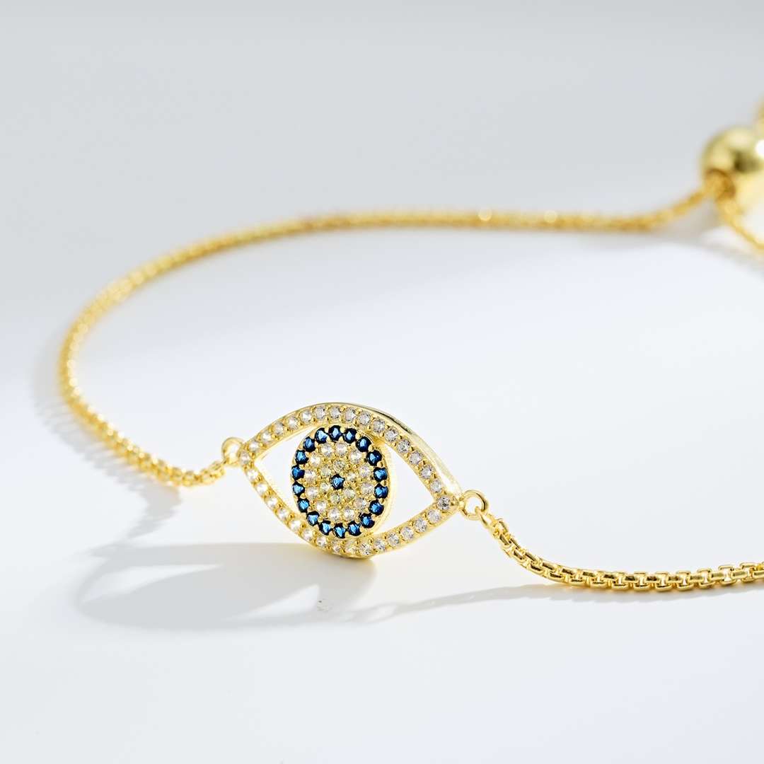 [ROYAL]Dazzling Eye Shape Necklace