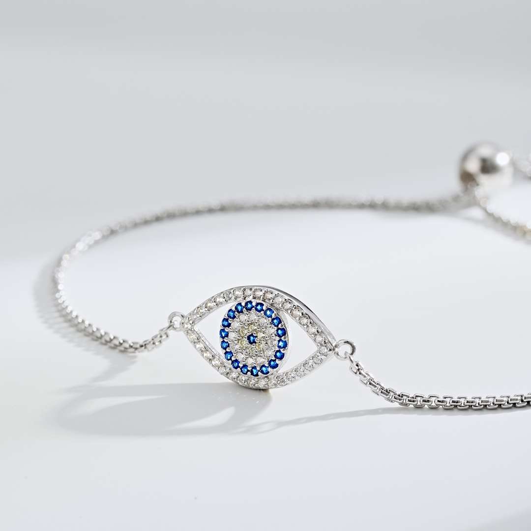 [Royal Jewellery]Dazzling Eye Shape Necklace