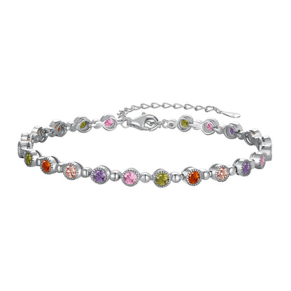 [Royal Jewellery]Sparkling Exquisite Round Cut Party Bracelet
