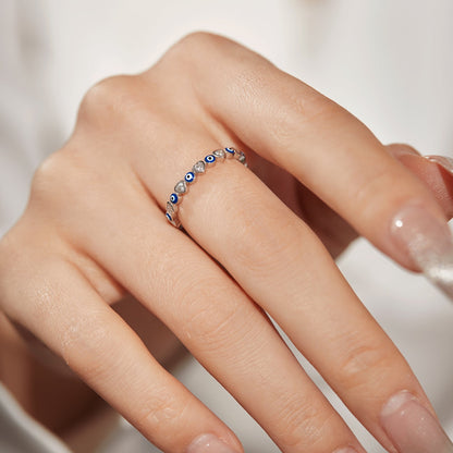 [Royal Jewellery]Radiant Colorful Round Shape Daily Ring