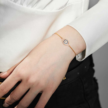 [Royal Jewellery]Dazzling Eye Shape Necklace