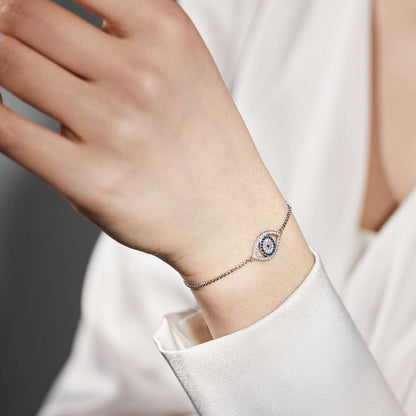 [Royal Jewellery]Dazzling Eye Shape Necklace