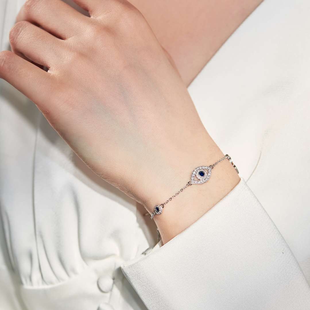 [Royal Jewellery]Dainty Eye Shape Necklace