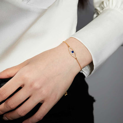 [Royal Jewellery]Devil's Eye Hollow Design Bracelet