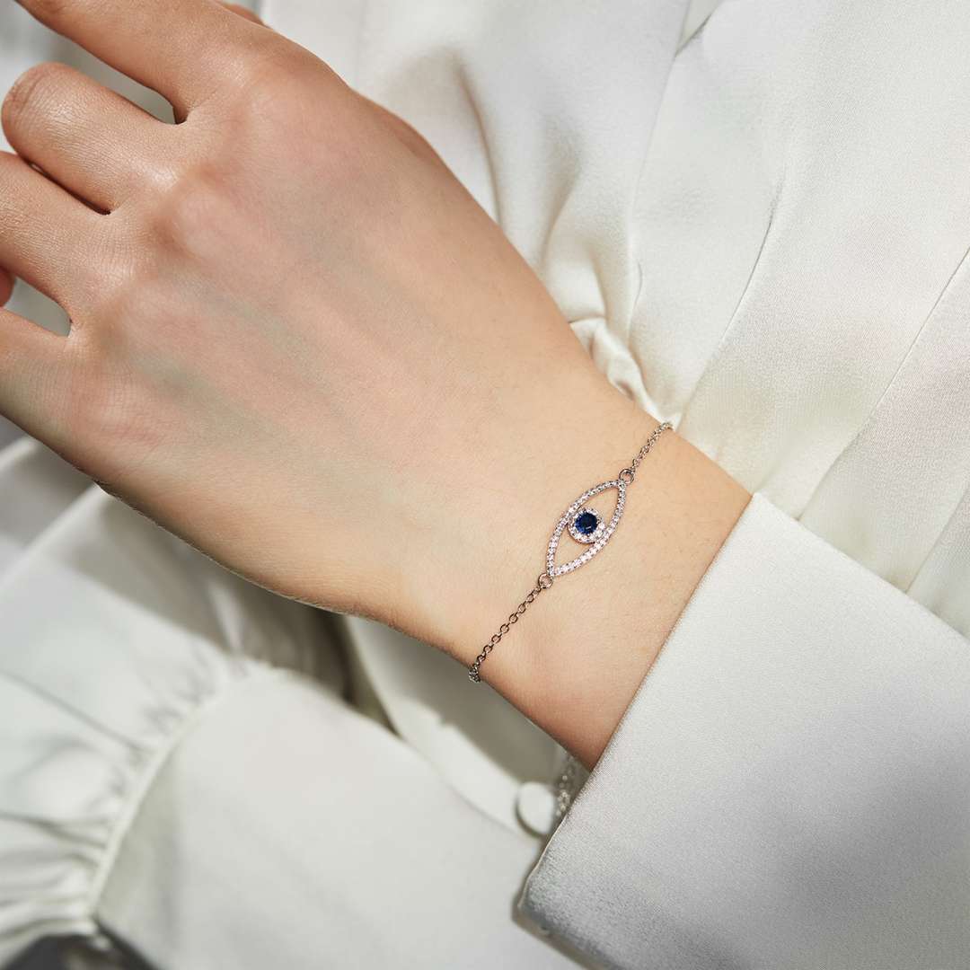 [Royal Jewellery]Devil's Eye Hollow Design Bracelet