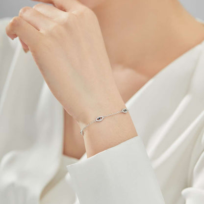 [Royal Jewellery]Evil Eye Shape Pendent Necklace