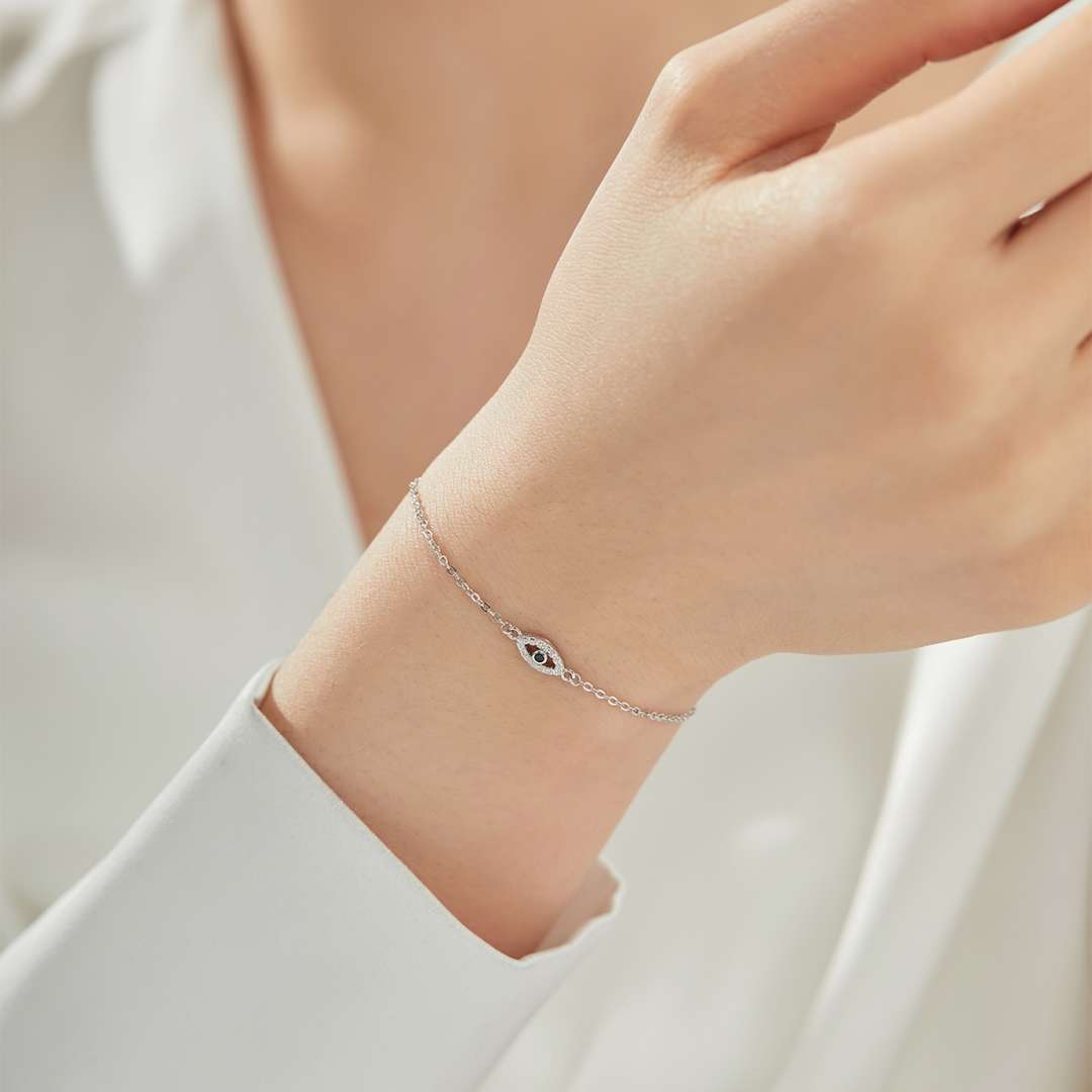[Royal Jewellery]Evil Eye Shape Necklace