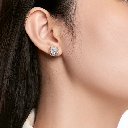 [Royal Jewellery]Dazzling Heart Shape Lover Earrings