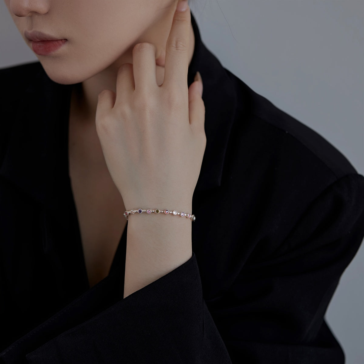 [Royal Jewellery]Sparkling Exquisite Round Cut Party Bracelet