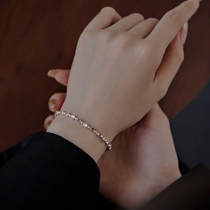 [Royal Jewellery]Sparkling Exquisite Round Cut Party Bracelet