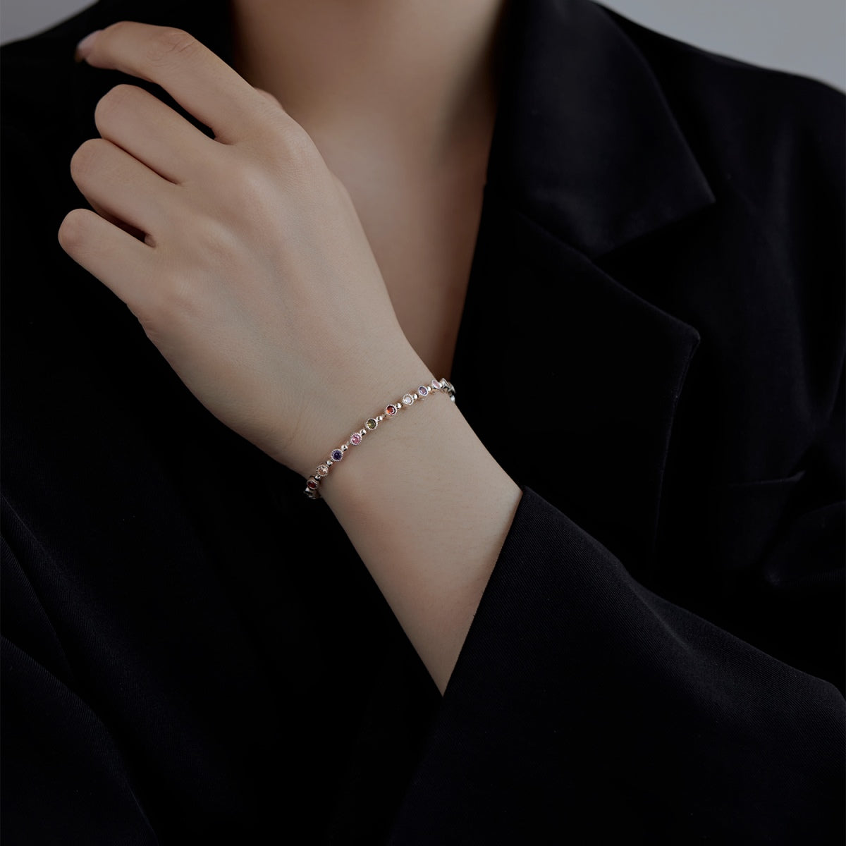 [Royal Jewellery]Sparkling Exquisite Round Cut Party Bracelet