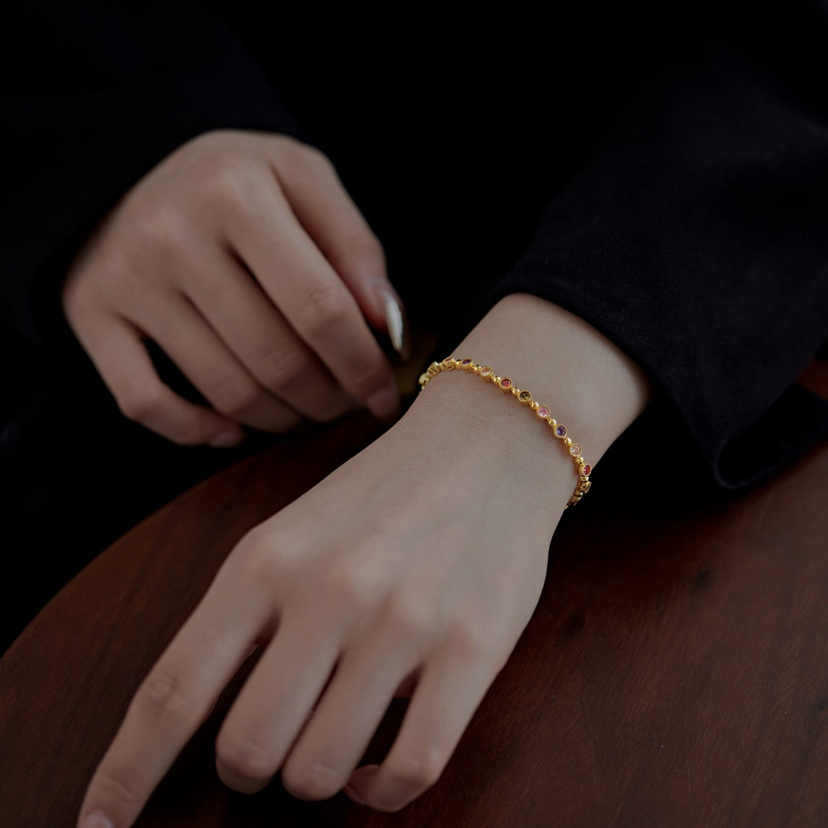 [Royal Jewellery]Sparkling Exquisite Round Cut Party Bracelet