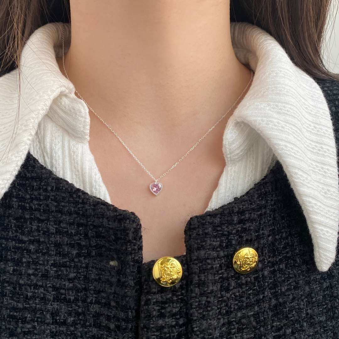 [Royal Jewellery]Ornate Heart Shape Necklace