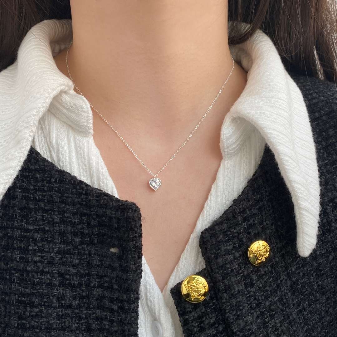 [Royal Jewellery]Ornate Heart Shape Necklace
