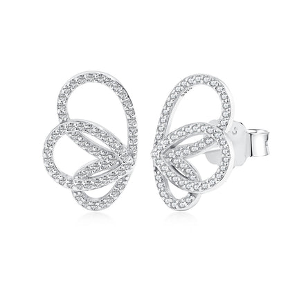 [Royal Jewellery]Exquisite Butterfly Shape Earrings