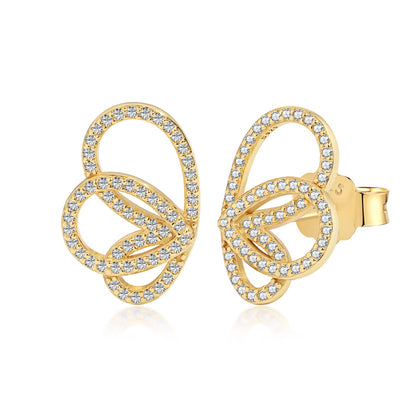 [Royal Jewellery]Exquisite Butterfly Shape Earrings