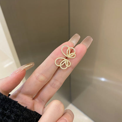 [Royal Jewellery]Exquisite Butterfly Shape Earrings