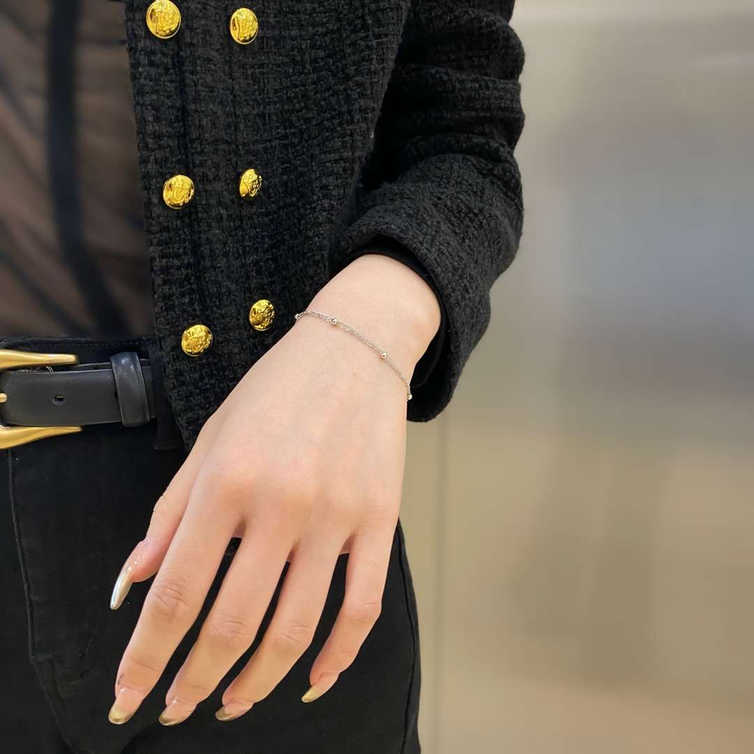 [Royal Jewellery]Delicate Bead Double Layer Bracelet