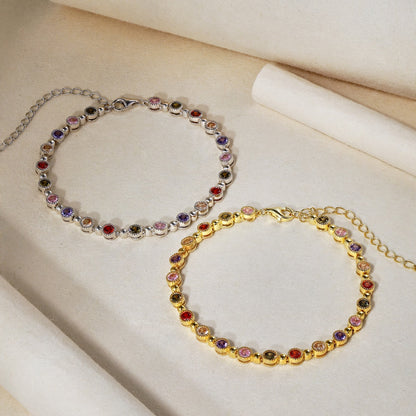 [Royal Jewellery]Sparkling Exquisite Round Cut Party Bracelet