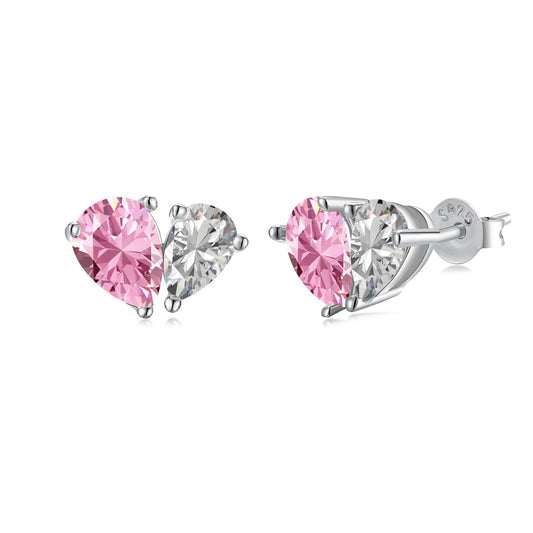 [ROYAL]Dazzling Elegant Heart Cut Lover Earrings