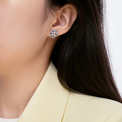 [Royal Jewellery]Exquisite Flower Shape Daily Earrings