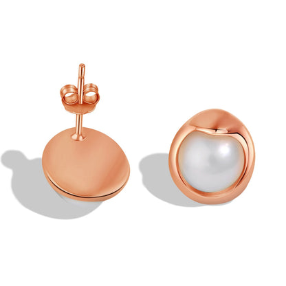 [Royal Jewellery]Dainty Bread Pearl Earrings