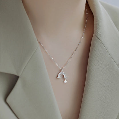 [Royal Jewellery]Unique Rainbow Star Necklace