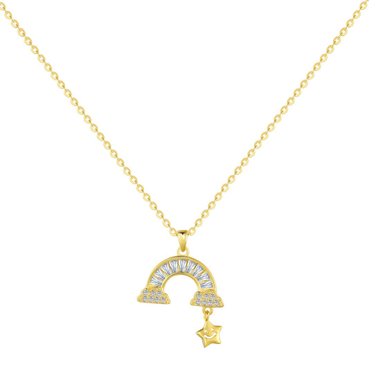 [Royal Jewellery]Unique Rainbow Star Necklace