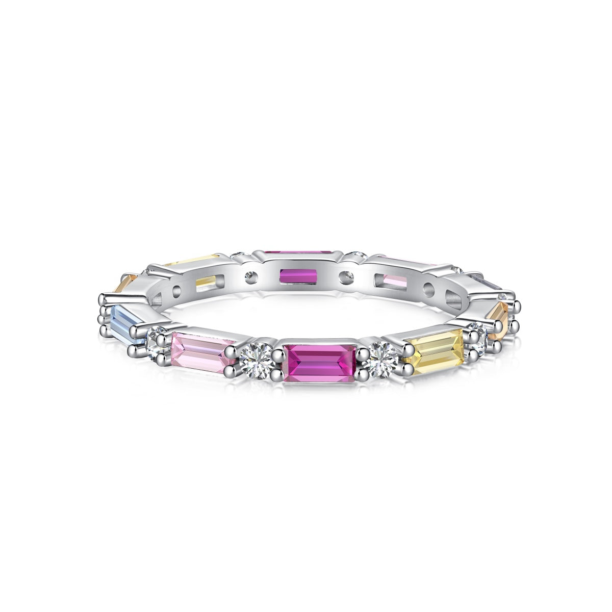 [Royal Jewellery]Lively In Shades Elegant Radiant Cut Daily Ring
