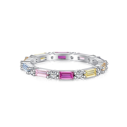 [Royal Jewellery]Lively In Shades Elegant Radiant Cut Daily Ring