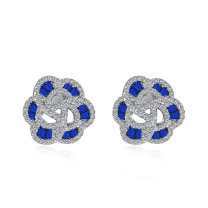 [Royal Jewellery]Exquisite Flower Shape Daily Earrings