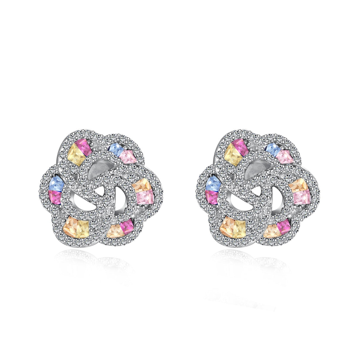 [ROYAL]Exquisite Flower Shape Daily Earrings