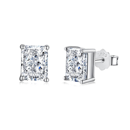 [Royal Jewellery]Radiant Luxurious Princess Cut Daily Earrings