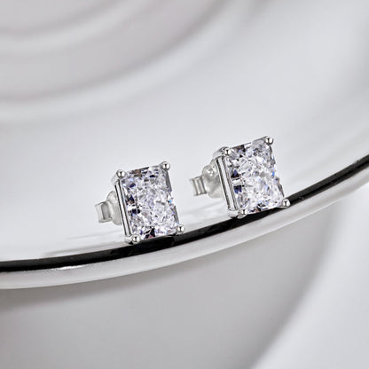 [Royal Jewellery]Radiant Luxurious Princess Cut Daily Earrings