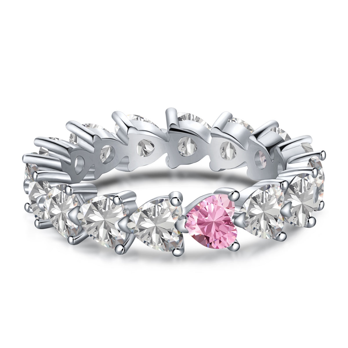 [Royal Jewellery]0.25 Carat Radiant Romance Heart Cut Lover Ring