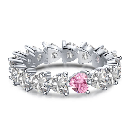 [Royal Jewellery]0.25 Carat Radiant Romance Heart Cut Lover Ring