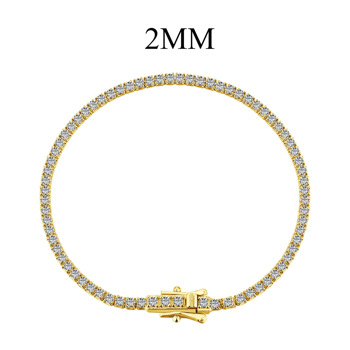[Royal Jewellery]Radiant Colorful Round Cut Party Bracelet