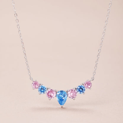 [Royal Jewellery]Dainty Colorful Heart Necklace