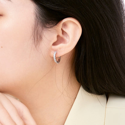 [Royal Jewellery]Radiant Colorful Round Cut Earrings