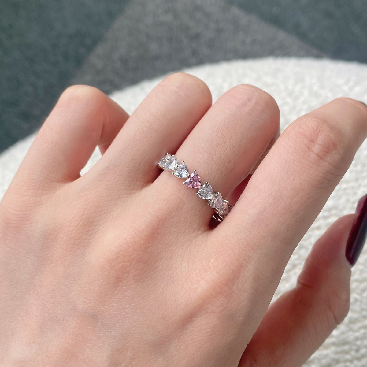 [Royal Jewellery]0.25 Carat Radiant Romance Heart Cut Lover Ring