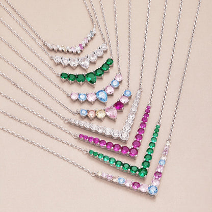 [Royal Jewellery]Dazzling Rainbow Necklace