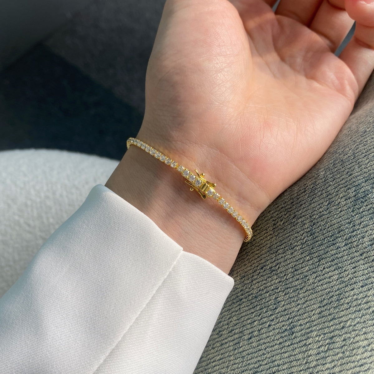 [Royal Jewellery]Radiant Colorful Round Cut Party Bracelet