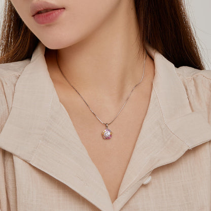 [Royal Jewellery]Charming Flower Colorful Necklace
