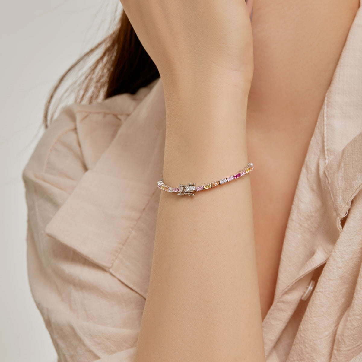 [Royal Jewellery]Delicate Romantic Heart Shape Lover Bracelet